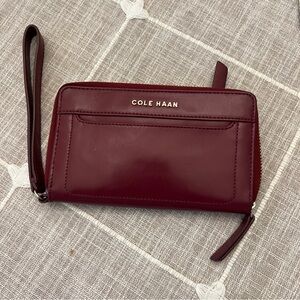 Cole Haan Women's Deep Red Wristlet